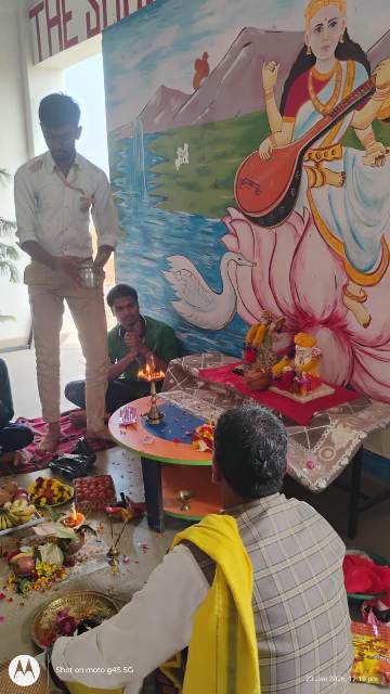 Sarswati pooja The Shape Internation School
